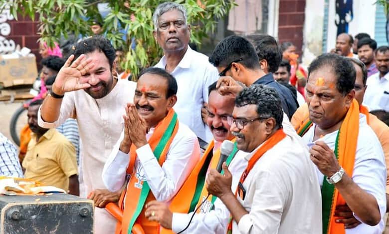 BJP’s Eatala Rajendar files nomination from Gajwel to face CM KCR