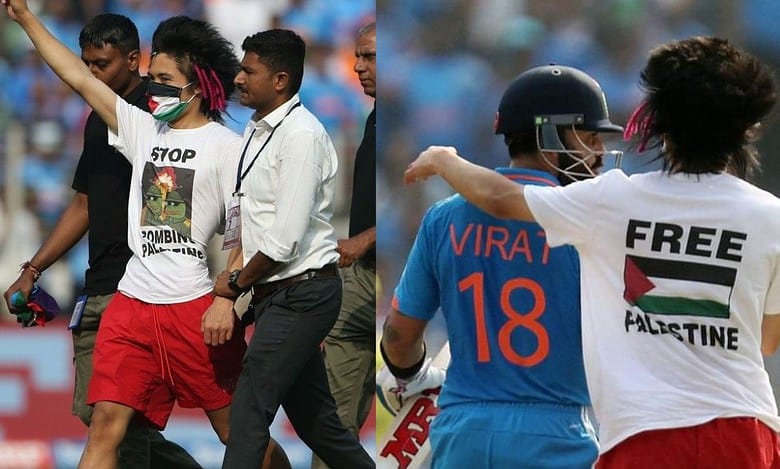 Pro-Palestine fan breaches security to reach Kohli in WC; detained