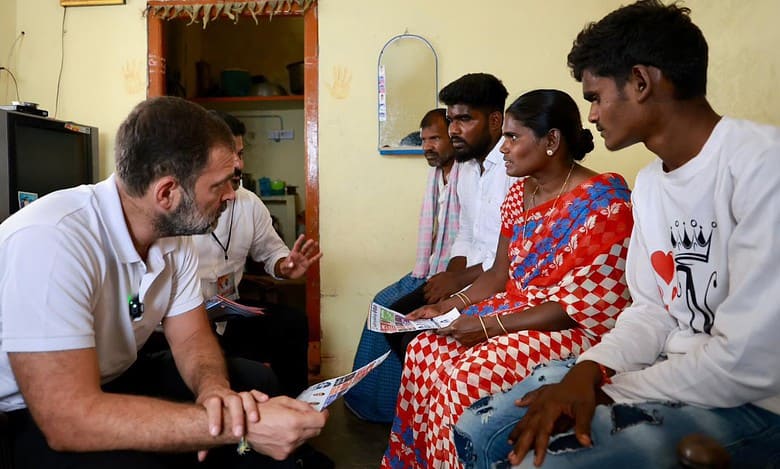 Video: Rahul's interaction with Telangana family hit by farmer suicide goes viral