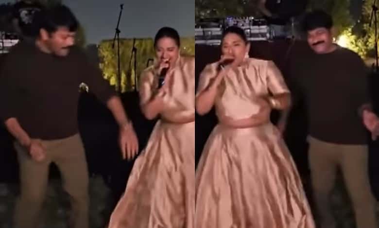 Chiranjeevi dances to SRK’s song at Diwali party in Hyderabad
