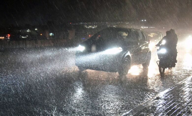 rainfall in hyderabad