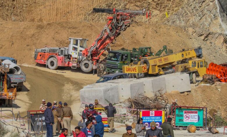 Families of trapped workers anxious as tunnel rescue hits setback