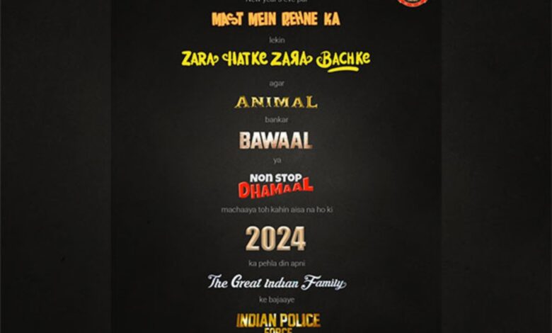 "Animal bankar Bawaal machaya toh.." Delhi Police adds filmy touch to advisory on New Year celebrations