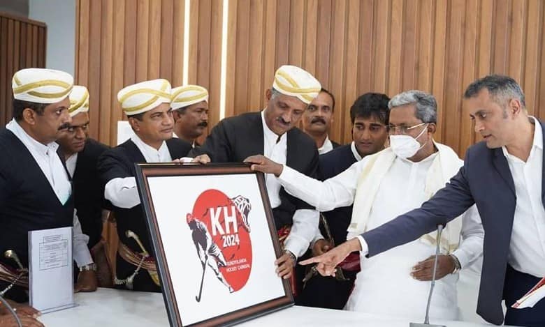 Karnataka: Siddaramaiah unveils logo of Kogadu Hockey festival
