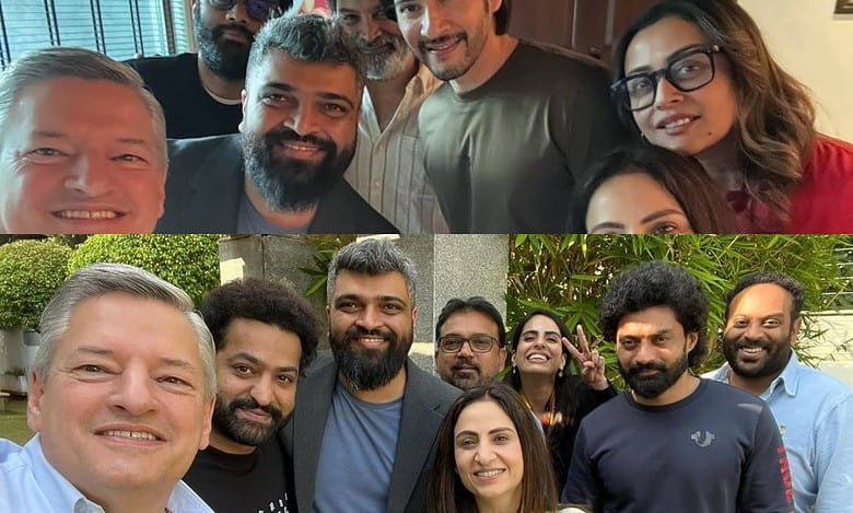 Jr NTR, Allu Arjun, Prabhas, SS Rajamouli meet Netflix CEO Ted Sarandos