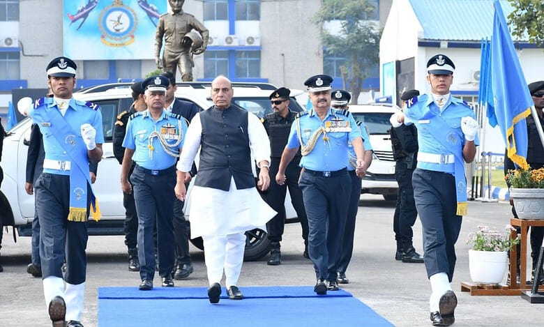 Hyderabad: Remain open to new ideas, Rajnath Singh tells Air Force cadets