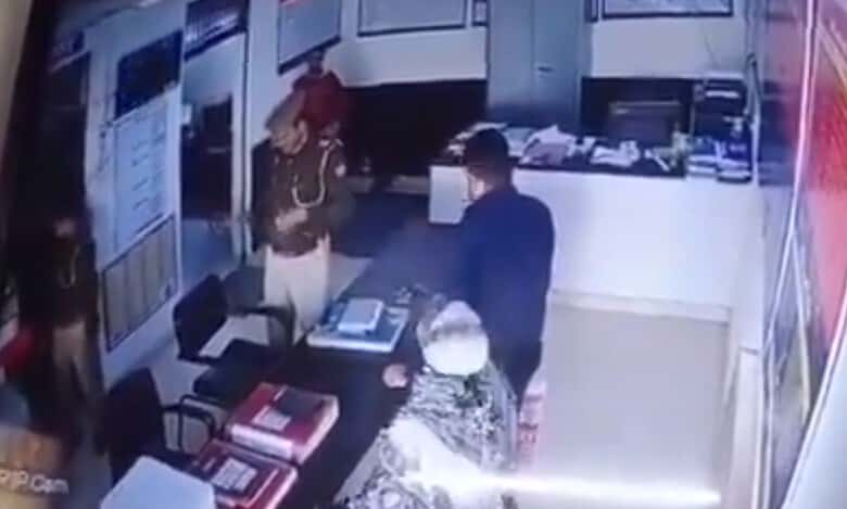 UP woman accidently shot at inside police station