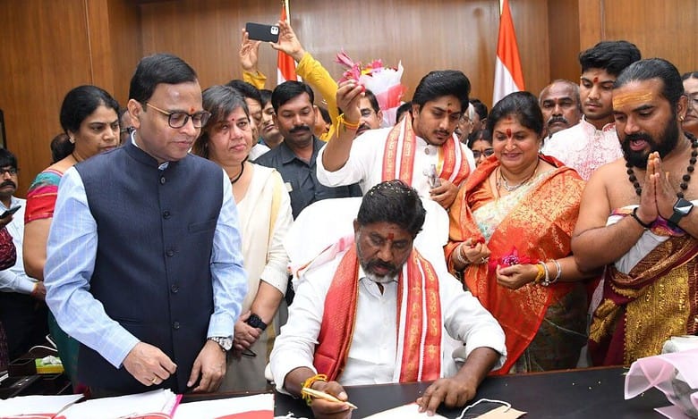 Telangana: Bhatti takes charge as finance min, releases Rs 374 cr for free bus travel