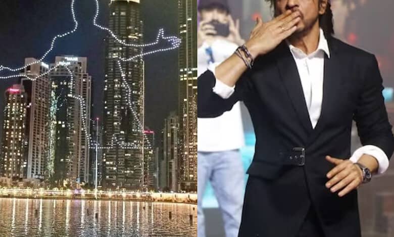 Stunning drone show lights up Dubai with SRK's signature pose