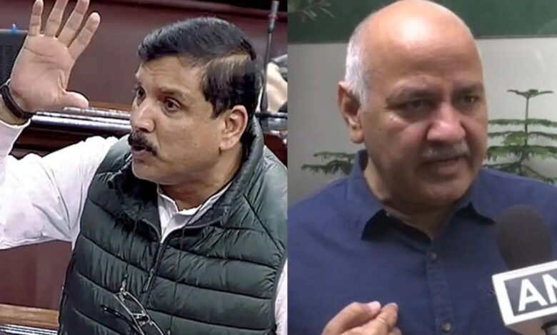AAP Sanjay Singh and Manish Sisodia
