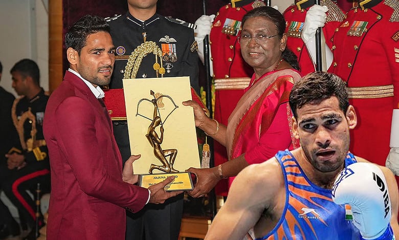 ‘Trained in graveyard’, Telangana boxer’s power punches bag him Arjuna Award