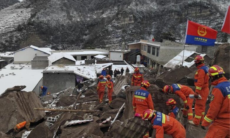 Landslide traps 47 people in southwest China; 2 killed