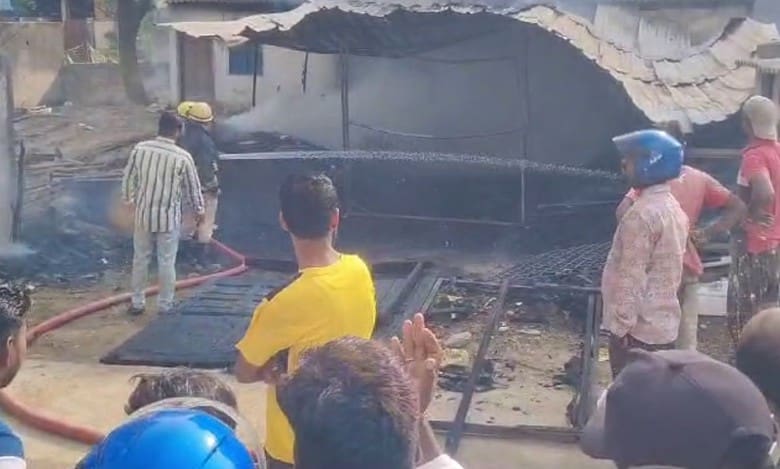Hyderabad: Fire breaks at under-construction building in Gajularamaram
