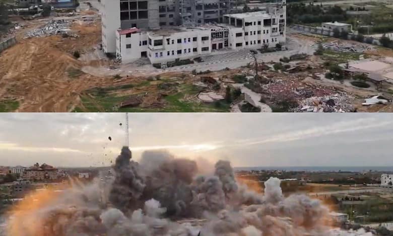 Video: Israeli forces blows up Israa university in Gaza