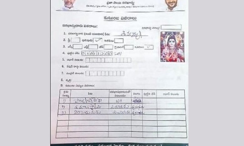 Lord shiva applies for Praja Palana, picture goes viral