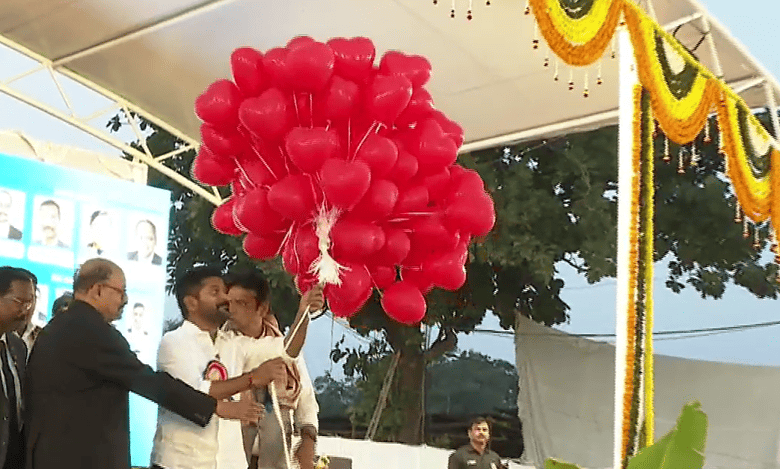 Revanth Reddy inagurates Numaish exhibition at Nampally