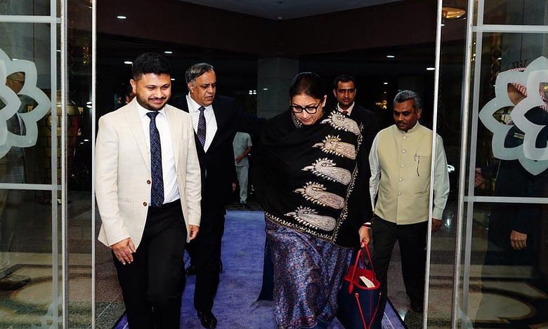 Smriti Irani in Jeddah on two-day visit