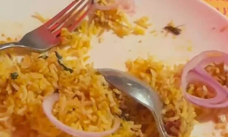 Cockroach found in biryani at buffet restaurant in Hyderabad