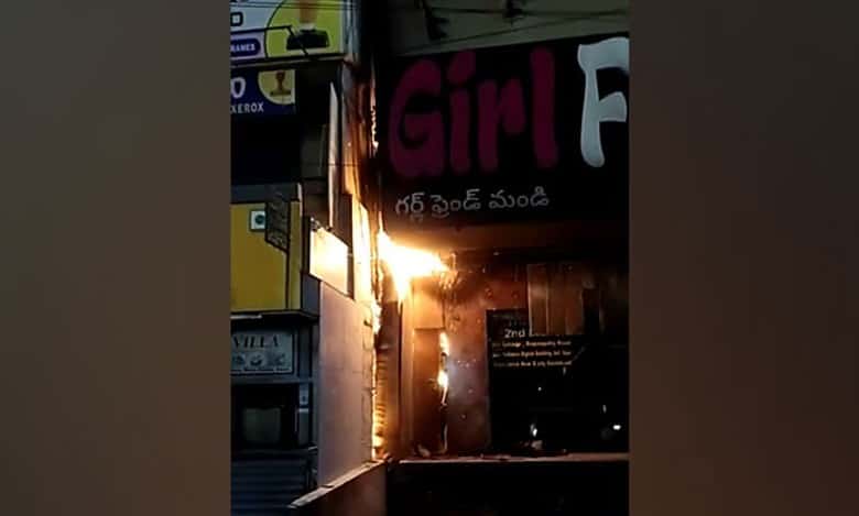 Fire breaks out at mandi restaurant in Hyderabad