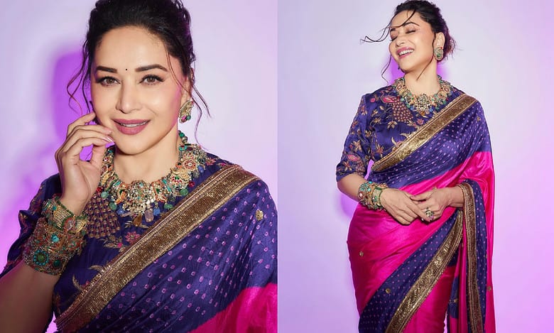 Viral: Madhuri Dixit looks stunning in latest pics, her saree worth Rs...
