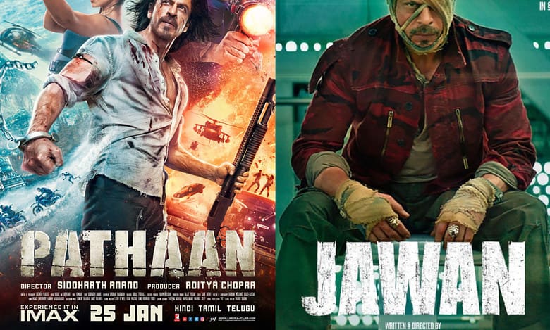 Posters of Pathaan and Jawan