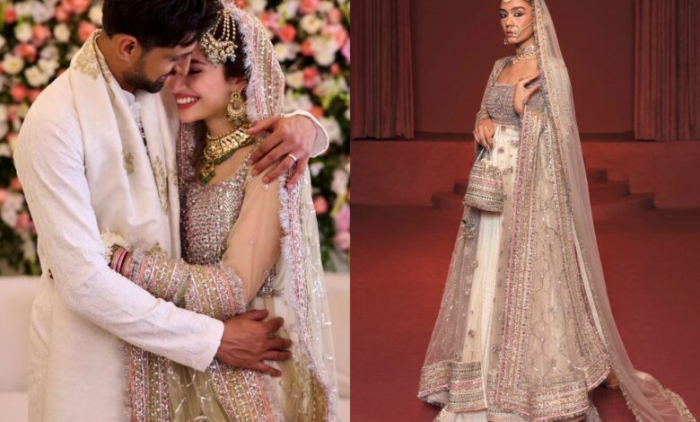 Sana Javed wears Mughlai Peshwas for her Nikah worth Rs...