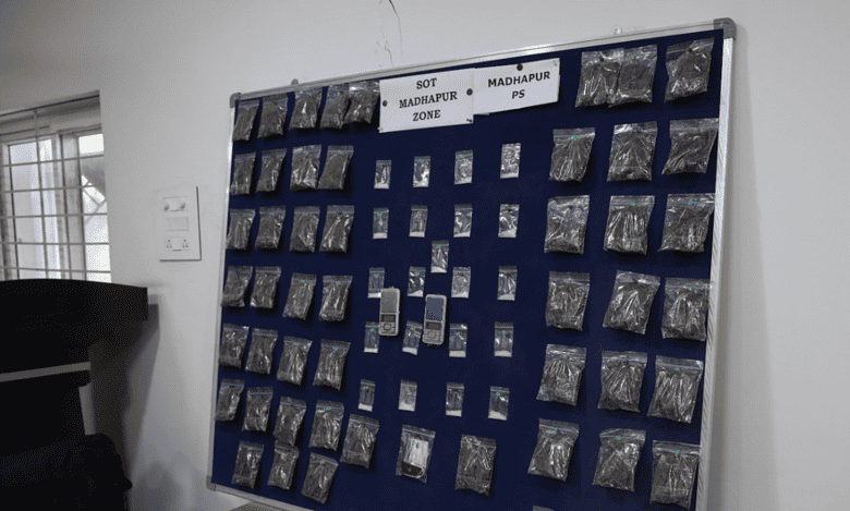 Madhapur police arrest 2 drug peddlers; ganja, MDMA seized