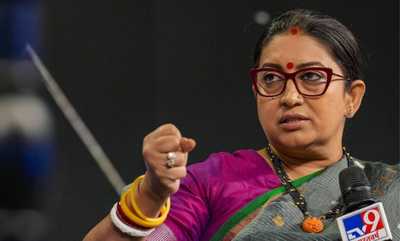 Nehru-Gandhi family kept Amethi underdeveloped: Smriti Irani