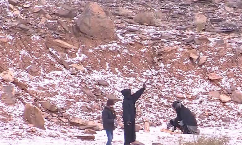 Watch: Snow covers Saudi Arabia’s Tabuk as temperature drops below zero