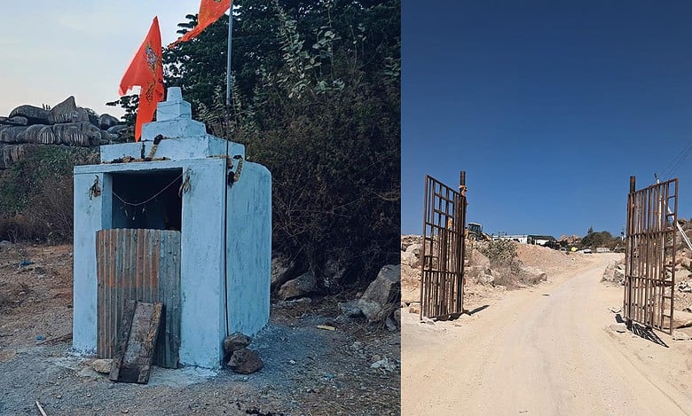 Hyderabad: Temple trust builds unauthorised sanctums at Khajaguda Hills