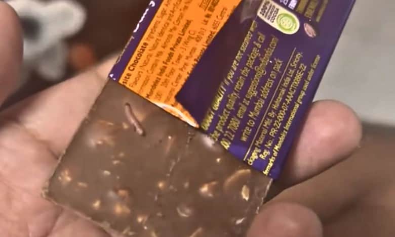 Watch: Worm found inside chocolate bought at Hyderabad metro station