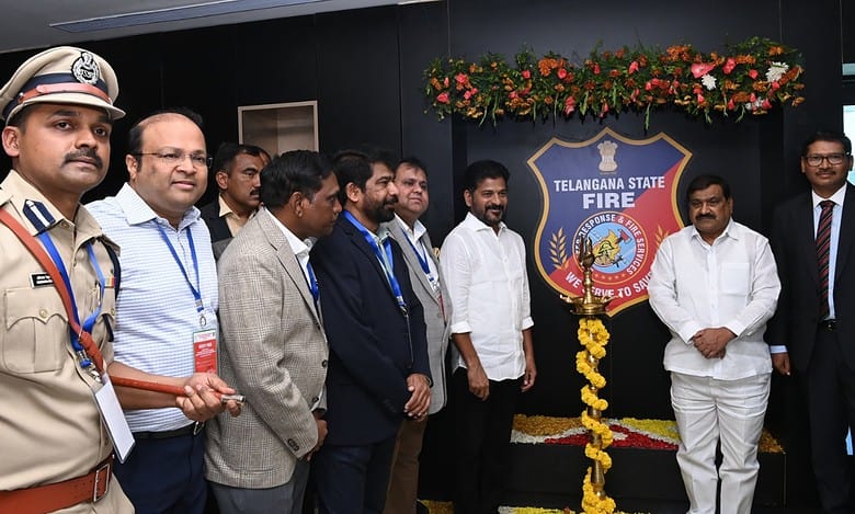 Hyderabad: Revanth inaugurates fire services HQ in Nanakramguda