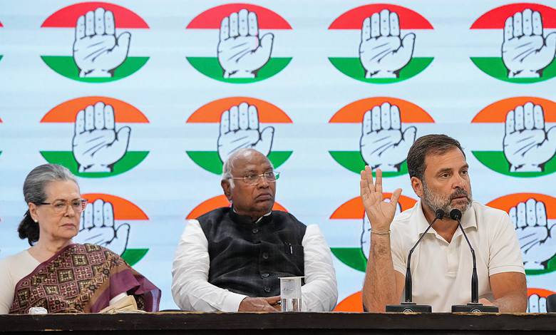 LS Polls: Congress manifesto promises to raise 50% cap on quotas, statehood to J&K
