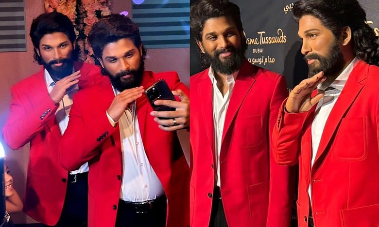 Allu Arjun unveils his wax statue at Madame Tussauds in Dubai, calls it a 'milestone moment'