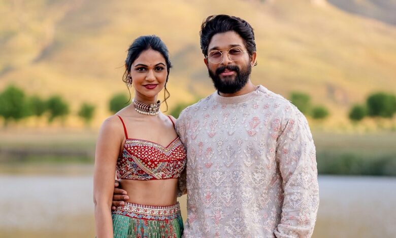 On 13th anniversary, Allu Arjun says he has ‘flourished’ because of wife Sneha’s company