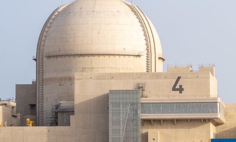 UAE’s Barakah nuclear energy plant starts up Unit 4