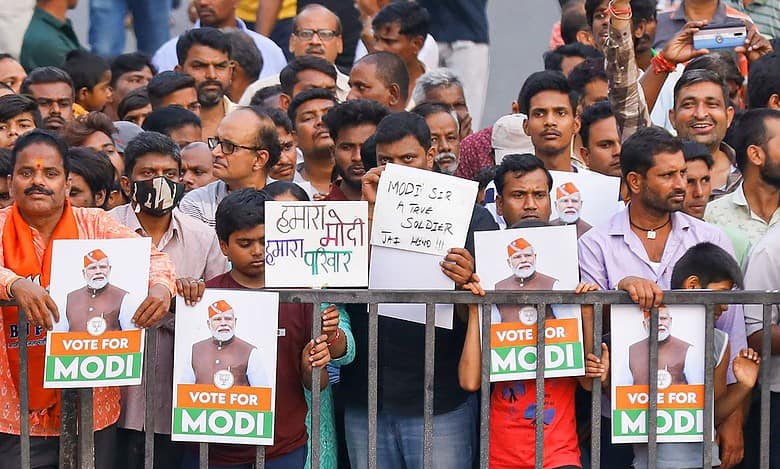 Hyderabad: PM Modi holds road show in Malkajgiri LS constituency