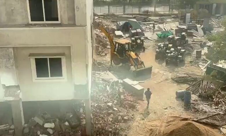 Telangana: College owned by BRS MLA razed down over irregularities