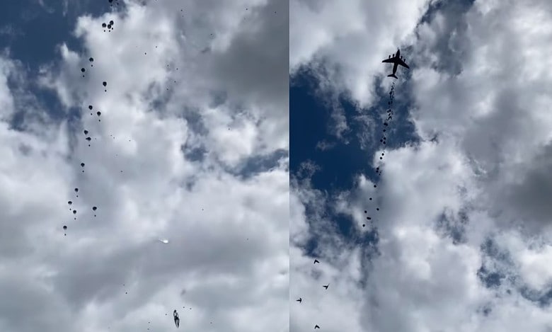 5 killed as airdropped aid parachute in Gaza fails to open