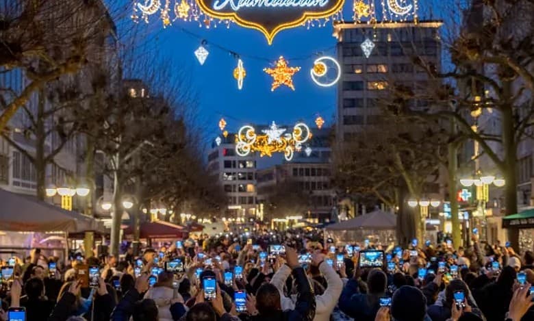 For 1st-time ever, Germany's Frankfurt shines with Ramzan lights