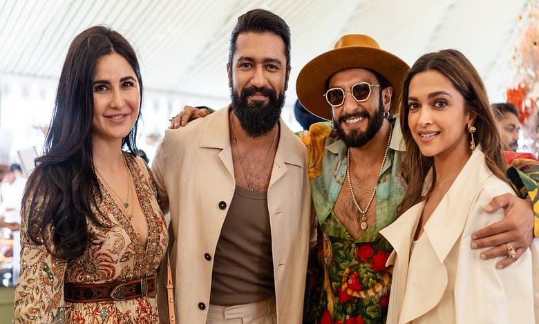 Rare photo: Deepika, Katrina, Vicky and Ranveer clicked together