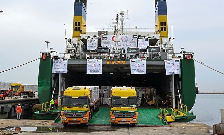 Video: Third UAE ship carrying aid for Gaza sets sail to Egypt