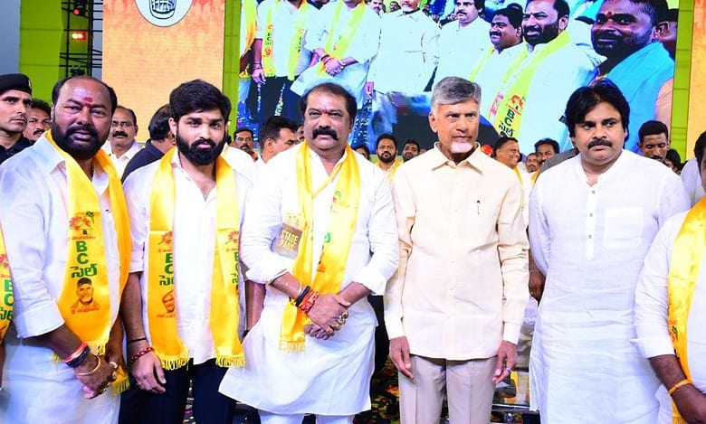 TDP national President N. Chandrababu Naidu and JSP leader Pawan Kalyan