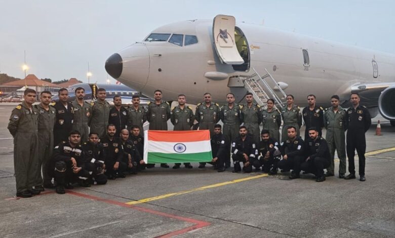An Indian Navy P8I arrived at Atsugi, Japan