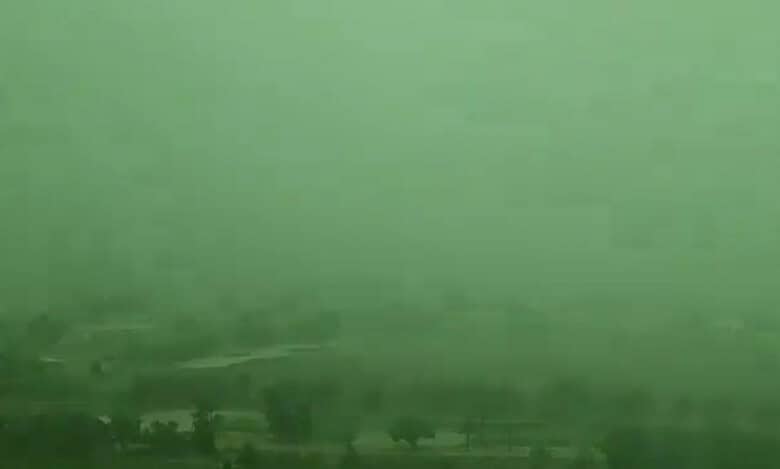 Watch: Sky turns green in Dubai amid heavy rains in UAE