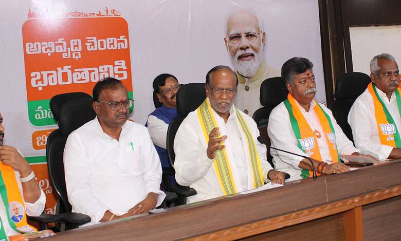 Congress making sure Owaisi wins in Hyderabad seat: BJP's K Laxman
