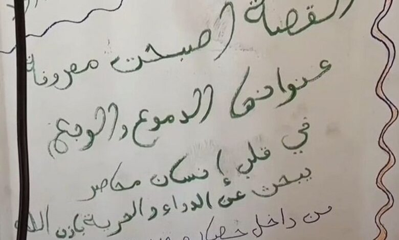 “We will scream until we are heard”, Messages left by besieged Palestinians on walls of Al-Shifa Hospital