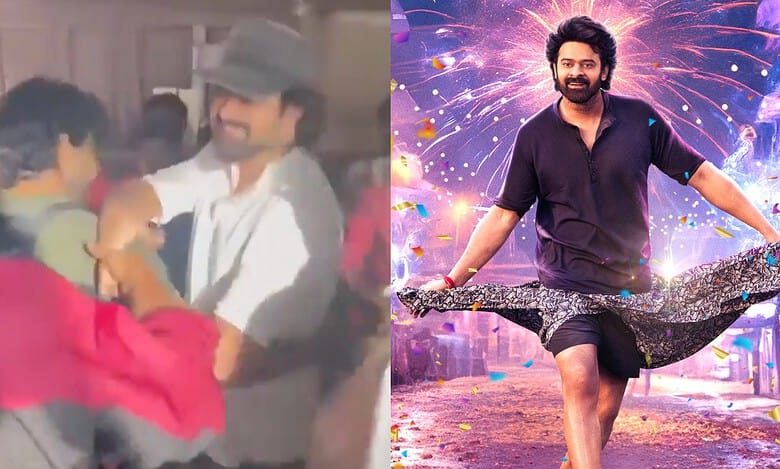 Prabhas spotted with new look in Hyderabad, watch viral video