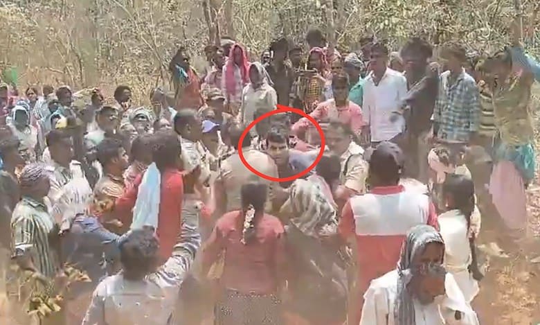 Telangana circle inspector attacked, dragged by tribals in Khammam