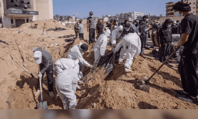 Mass grave in Gaza